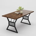 thumbnail image 1 of Bingirl 70.8-Inch Rectangular Dining Table for 4 - 6: Farmhouse Kitchen Table with Large Tabletop for Kitchen and Dining Room, 1 of 8