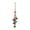 White, variant on Wind Chime with Colorful Beads, 14 Inch Hanging Metal Witch Bells for Door Knob, Antique Copper Windchimes for Outside Porch Garden Patio, Home Room Decor Housewarming Gift, Purple