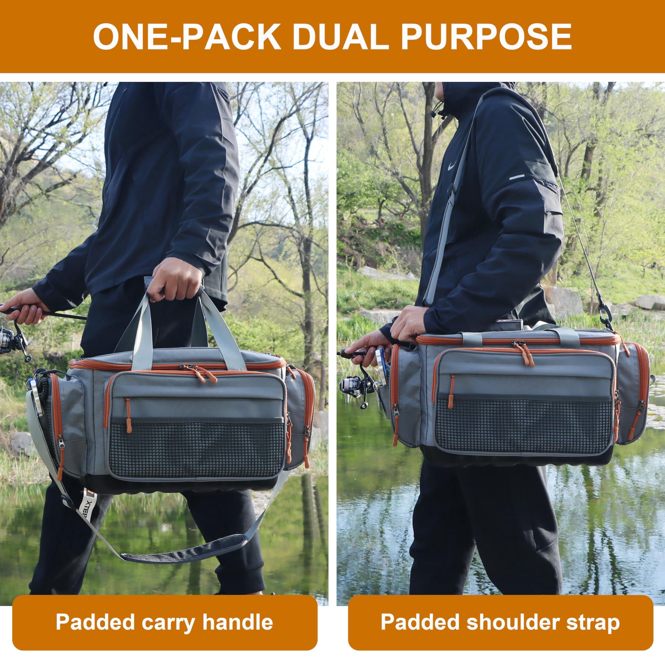 Fishing Tackle Box Bag - Bags For Saltwater Or Freshwater (#grey) Padded Shoulder Strap 3600 3700