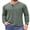 02-VG-Green, variant on JWD Mens Long Sleeve Henley Shirt Casual Button Neck T Shirt Soft Lightweight Crew Neck Tee with Chest Pocket Green L