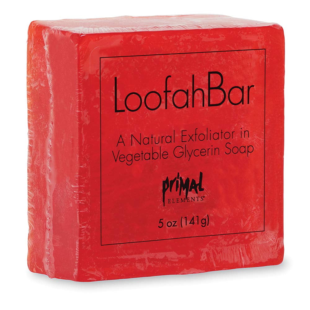 Primal Elements Wrapped Handmade Vegetable Glycerin Loofah Soap 5oz.