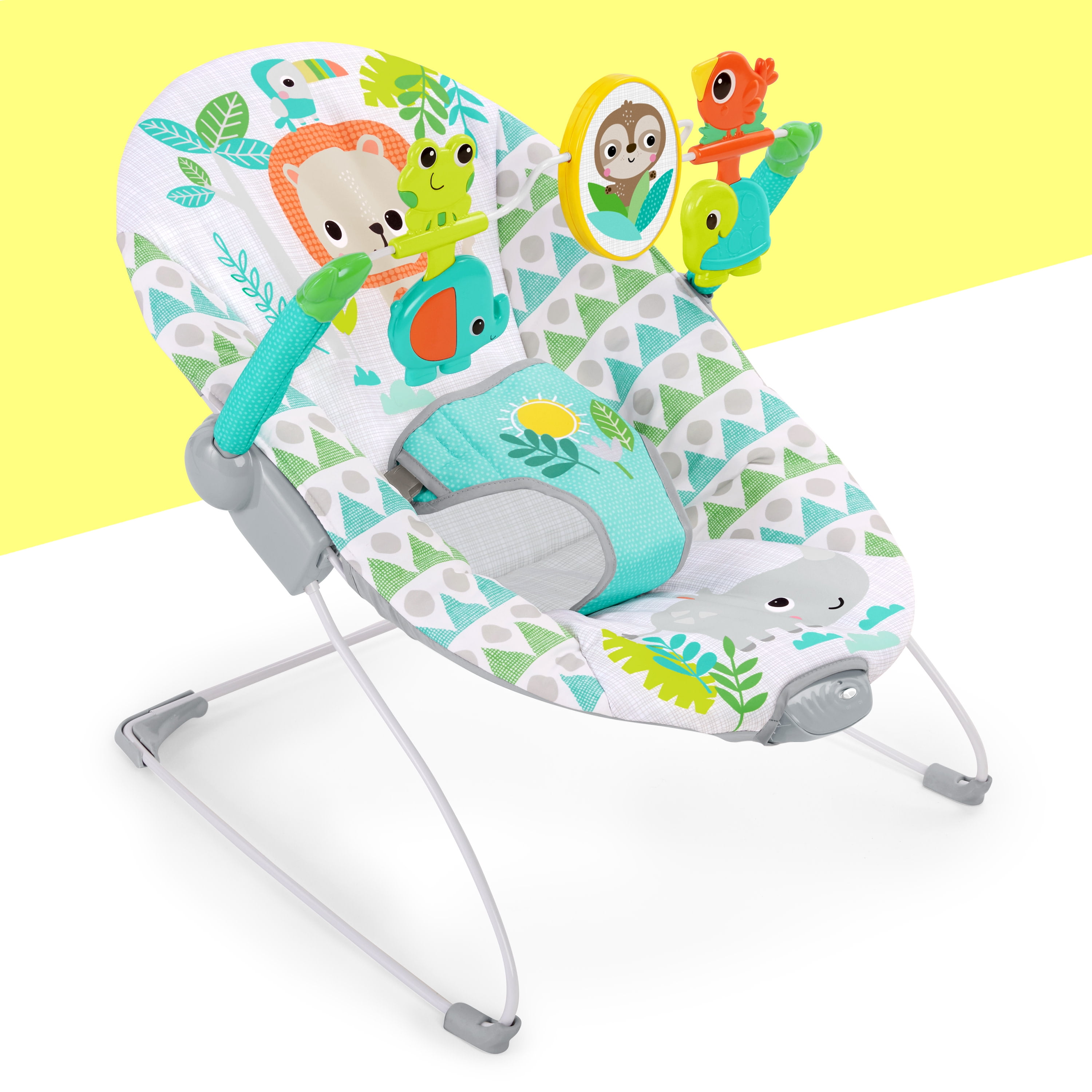 bright starts raindrop rainforest bouncer