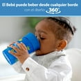 thumbnail image 5 of Dr. Brown's Milestones Cheers360 Training Sippy Cups for Babies and Toddlers - Blue Animals - 10oz - 9m+, 5 of 20