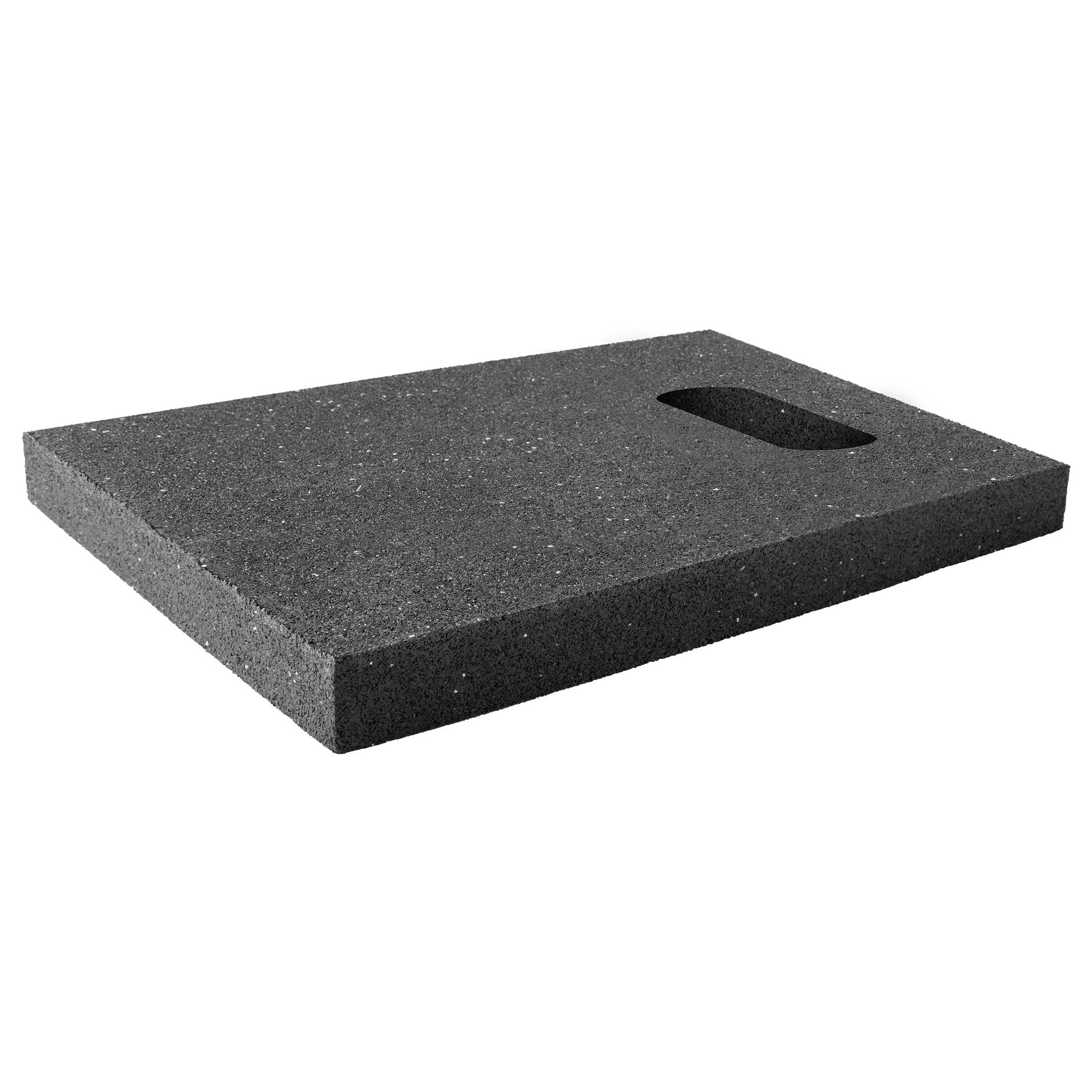 Handled Jack Pad 1-pack 12" x 10" x 1" Durable Recycled Rubber for RVs and Campers