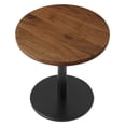 thumbnail image 3 of Coffee Sofa Side Table, Black Oak, Wood, Round, Living Kitchen Cafe Bistro Hospitality Restaurant, Modern Contemporary HB36392, 3 of 9