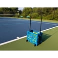 Tourna Ballport Deluxe Tennis Ball Pickup with Wheels Blue