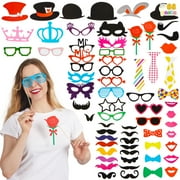 Syncfun Themed Photo Booth Props 66 Pieces Graduation Party Favor