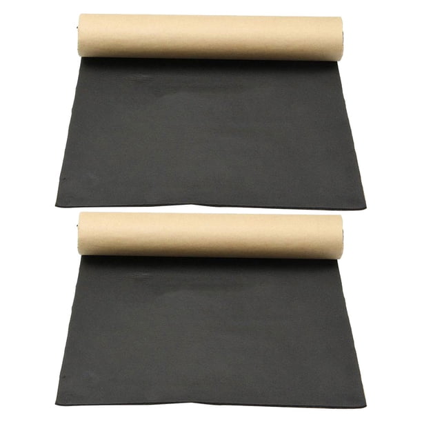 Alfombrilla amortiguadora de sonido, protector térmico, almohadilla amortiguadora de sonido automotriz, 2 uds.