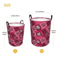 thumbnail image 5 of Balery Geometry Round Laundry Basket with Handles Waterproof Freestanding Laundry Hamper for Clothes Toys in the Dorm and Family-Medium, 5 of 8