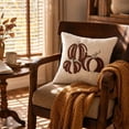 thumbnail image 5 of Single Polyester Printed Pumpkin Pillow Cover 17.72×17.72 Inch Square Cushion Cover for Thanksgiving Living Room Sofa Household Decoration, 5 of 5