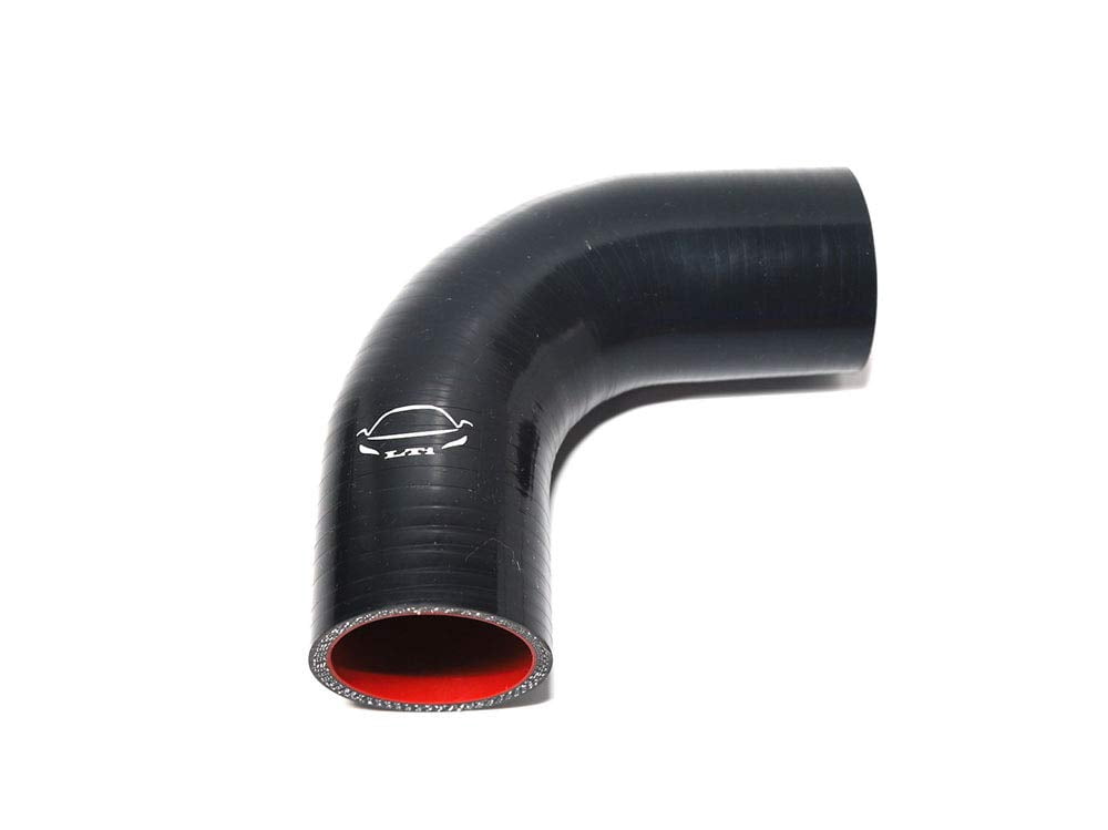 LTI 4-Ply Silicone Hose Coupler 57mm (2.25") Black - 45 Degree Elbow For Turbo, Intercooler & Cooling