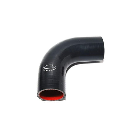 Vibrant 4 Ply Reinforced Silicone Elbow Connector - 2in I.D. - 90 deg. Elbow (BLACK) main image 1