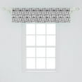 thumbnail image 2 of Ambesonne Vintage Window Valance, Sketct Style Watches, 54" X 12", Black White, 2 of 3