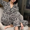 thumbnail image 4 of Conjunto de pijama a cuadros para mujer, ropa de dormir de manga larga, pantalones Piiama, traje coreano de 2 piezas, ropa de noche con botón de bolsillo, ropa de casa, Otoño, nuevo, 4 of 4