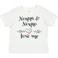 thumbnail image 3 of Inktastic Nonna and Nonno Love Me- Heart Grandchild Boys or Girls Toddler T-Shirt, 3 of 5