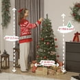 thumbnail image 3 of HOMCOM 5 ft Prelit Pop Up Christmas Tree, Collapsible Xmas Tree, Green, 3 of 10