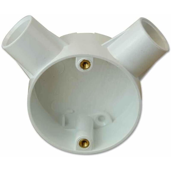 PRO POWER - 2-Way Angle Box - 20mm System - White