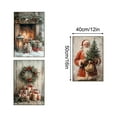 thumbnail image 4 of 3 Pcs Vintage Christmas Wall Santa Xmas Tree Holiday Painting Winter Decor Christmas Pictures Decoration for Living Room Bedroom Large 19 In, 4 of 7