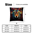 thumbnail image 5 of Wolf Elegant Velvet Throw Pillow Covers Set with Unique Patterns - 16x16", 18x18", 20x20" - Pack of 2 for Chair Pillow Covers and Various Occasions, 5 of 6