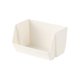 thumbnail image 2 of Caja De Almacenamiento De Plástico Cesta organizadora de escritorio apilable de plástico blanco con abertura inclinada (1 pieza) Rkxzt, 2 of 9