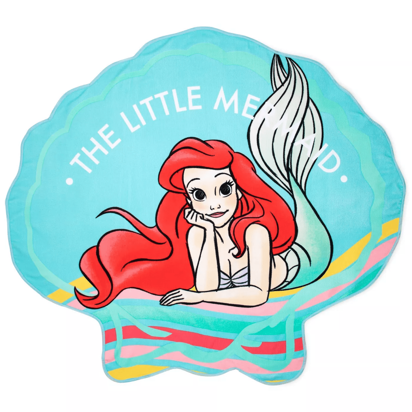 Little Mermaid Shell Shaped Beach Towel
