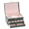 thumbnail image 1 of Hyasfey Jewelry Storage Box with Removable Dividers Large-Capacity Multiple Compartments 3-Tier Earring Container Jewelry Holder Organizer, 1 of 8