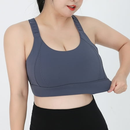 

CHGBMOK Womens Bras Strap Large Size Sports Underwear Womens Bras One-Piece Bra Shockproof Yoga Clothes Pair Breast Fitness Bra