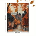 thumbnail image 3 of Autumnal Town Street Canvas Print/Wall Art，Suitable for Living Room，Bedroom，Office，Hallway，and Staircase Decoration., 3 of 8