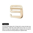 thumbnail image 4 of Uxcell 0.98" 25mm Webbing Release G Hook Buckle Adjusters for Backpack Strap, 2Pack Gold Tone, 4 of 5