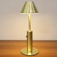 thumbnail image 5 of Baohd Dimmable Bedside Table Lamp Elegant Bar Decor Battery Powered Umbrella Gold 1Set, 5 of 5