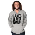 thumbnail image 6 of Best Dad Ever Worlds Coolest Father Zip Hoodie Sweatshirt Men Brisco Brands S, 6 of 6