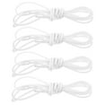 thumbnail image 5 of LULULION Round Waxed Boot Laces White Cotton Easy to Thread for Tying, 5 of 7