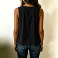 thumbnail image 4 of Oversized Linen Tank Tops for Women 2026 Summer Casual Comfy Sleeveless Linen Shirts Loose Lightweight Gauze Blouses, 2XL, 4 of 6