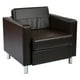 OSP Home Furnishings Pacific Armchair In Espresso Faux Leather ...