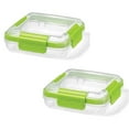 thumbnail image 1 of LocknLock - Set of 2 EasyLunch Plastic Sandwich Containers, 473mL Capacity, Green, 1 of 4