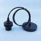 thumbnail image 4 of Soporte de lámpara colgante E27, accesorios de luces colgantes E27, accesorios de lámpara colgante E27 con cable de 1 m, para bar, cafetería, tienda de ropa, hogar, hotel (negro, 11 Feliz Sencillez, 4 of 5