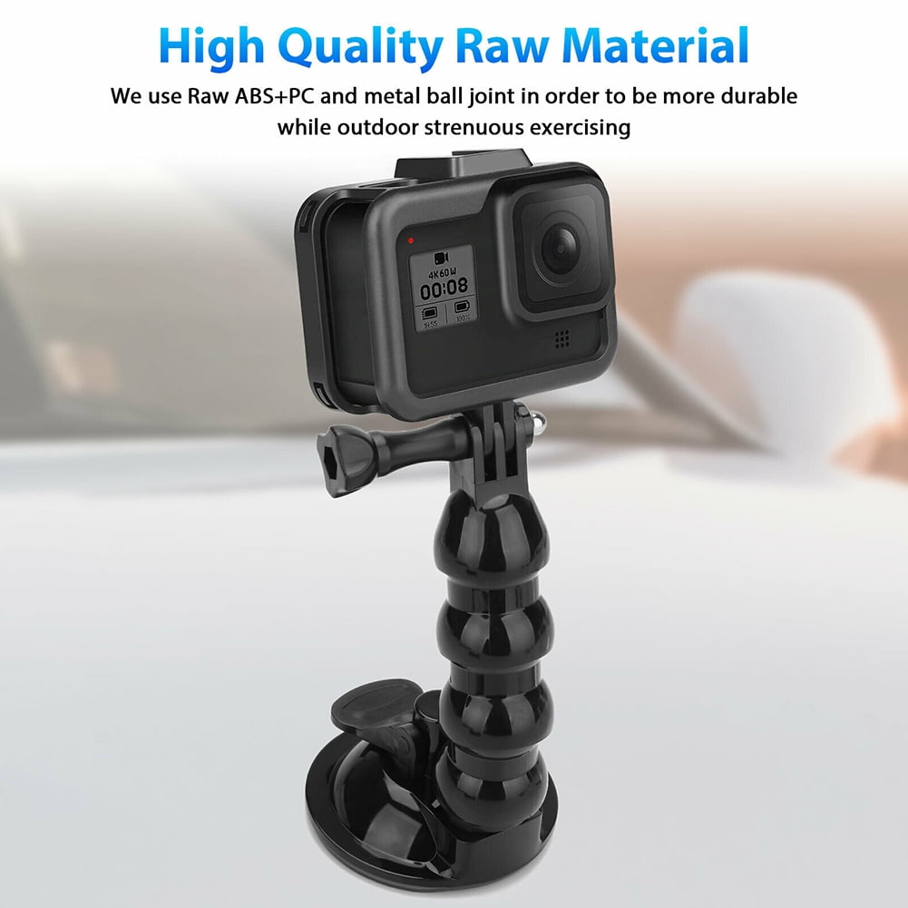 Car Suction Cup Mount Phone Holder Adjustable Angles Video