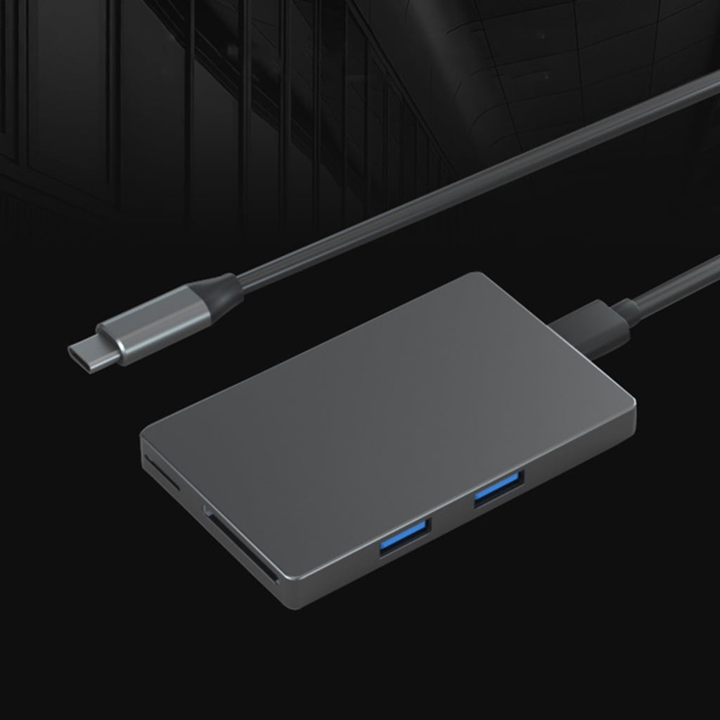 AOOOWER 6Port USB C Docking Station 4K60hz Video and PD Fast Charging Speed 2xUSB3.0 Ports with Cards Reader Slots