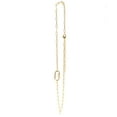 thumbnail image 4 of Cousin DIY Gold Paperclip Chain with Carabiner Pendant, 18"+3" Extender, Metal, Adult, 69995780, 4 of 8