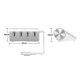 thumbnail image 4 of Adaptador divisor USB de aleación de aluminio de alta velocidad súper de 4 puertos USB para PC, 4 of 5