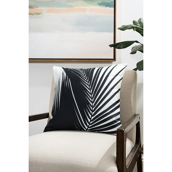 Ada Home Decor Leaves Contemporary Pillow