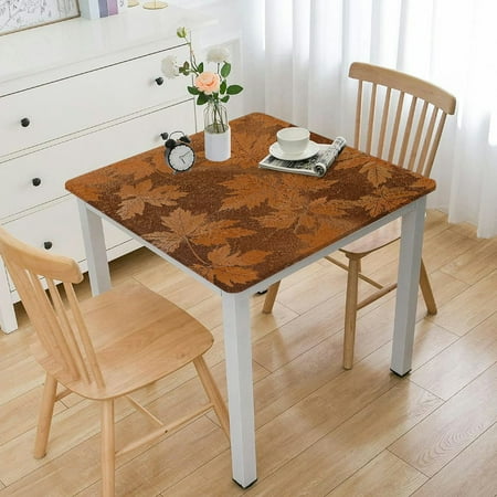 

ONETECH Thanksgiving Tablecloth Rustic Maple Leaf Fall Tablecloth for 6 Foot Tables Heavy Duty Fabric Stain Proof Table Cloth for Harvest Holiday Fall Parties Table Cover 36*36