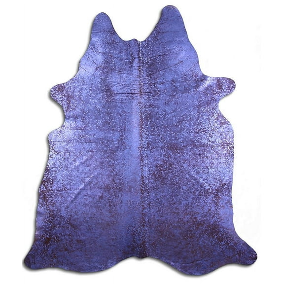Blissful cowhide rugs for sale PURPLE METALLIC ON BROWN rug