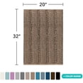 thumbnail image 2 of ZGAD  Sage Green Bathroom Rugs Runner Extra Long Large Bath Mat Plush Shaggy Chenille Bathroom Rug 47 x 17 Non-Slip Bath Rug Runner Extra Soft & Absorbent Thick Floor Mats, Machine Washable, Sage, 2 of 7