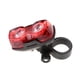 thumbnail image 3 of Luz trasera de bicicleta con batería súper brillante - IP67 impermeable, resistente a impactos - Luz trasera de bicicleta de calidad profesional - Luz trasera de bicicleta roja, 3 of 5