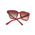 thumbnail image 5 of Women's Oversized Square Sunglasses - Red Frame / Gradiant Brown Lens, 5 of 7