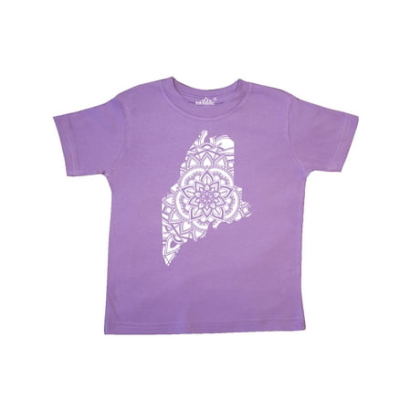 

Inktastic Maine Silhouette Mandala Gift Toddler Boy or Toddler Girl T-Shirt