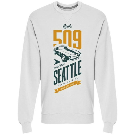 Route, 509. Seattle Sweatshirt Men -Image by Shutterstock, Male Large