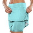 thumbnail image 2 of Riforla Women's Elastic Yoga Skirt Color Sports Shorts Lightweight High Waisted Tight Print Jogging 2025 Womens Skirts Mint Green XXL, 2 of 5
