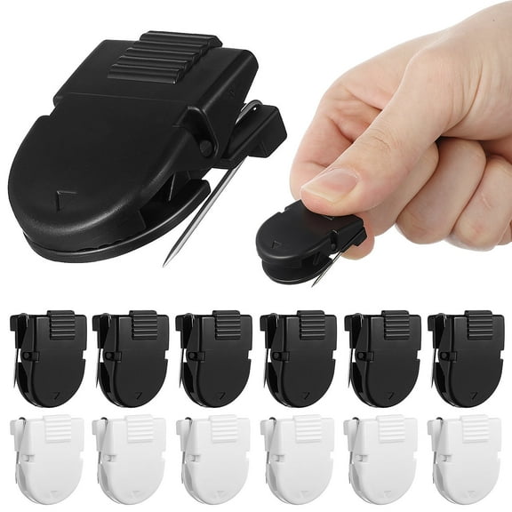 HOMEMAXS 50 Pcs Push Pin Clips Panel Wall Clips Cubicle Picture Hangers Small Plastic Mini Clips For Hanging Photos Crafts Office Fabric Walls